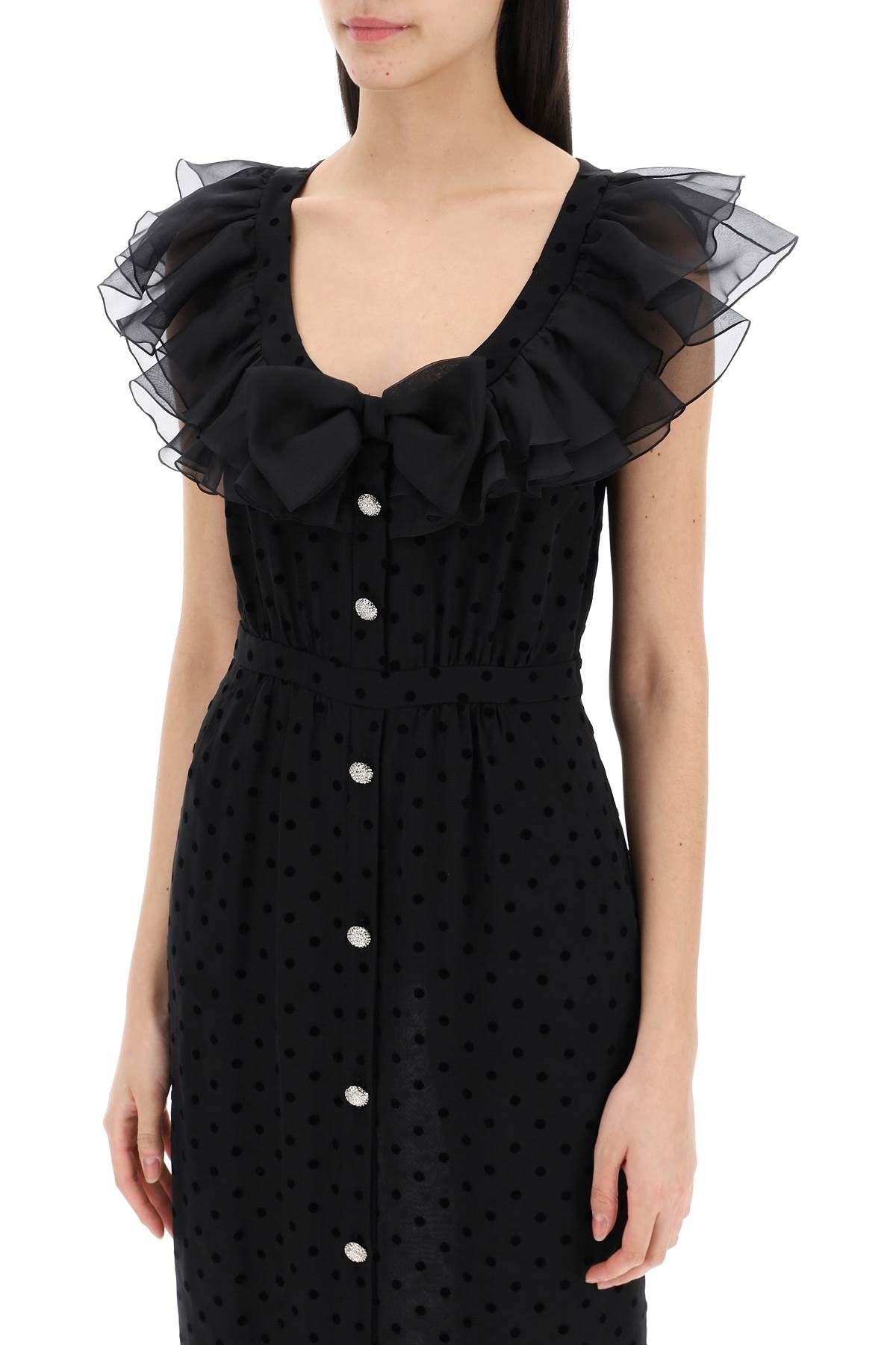 Alessandra Rich 'polka dot midi dress in ge Dresses Alessandra Rich