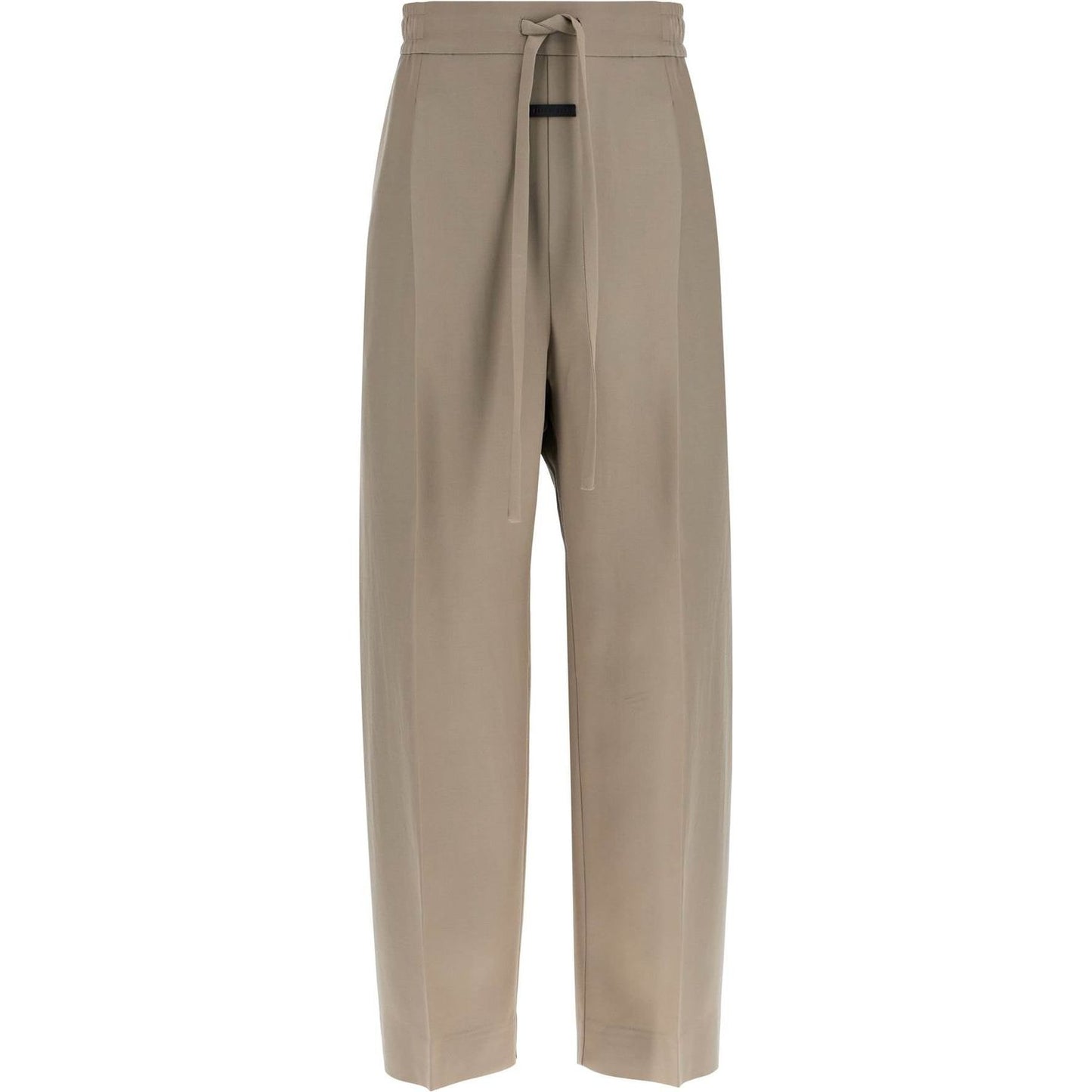 Fear Of God beige wide leg pants in virgin wool and viscose Trousers Fear Of God