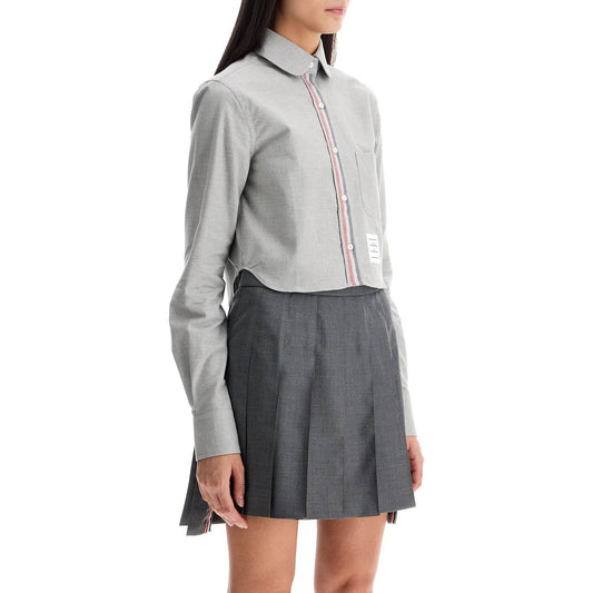 Thom Browne cropped flannel women shirt Topwear Thom Browne