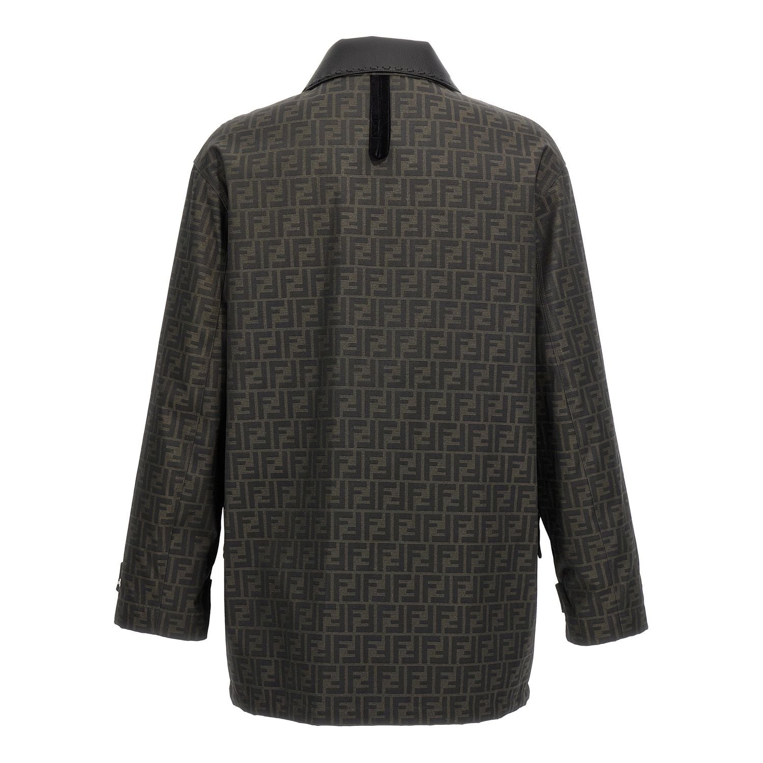 Fendi Brown Polyester Full-Length Jacket