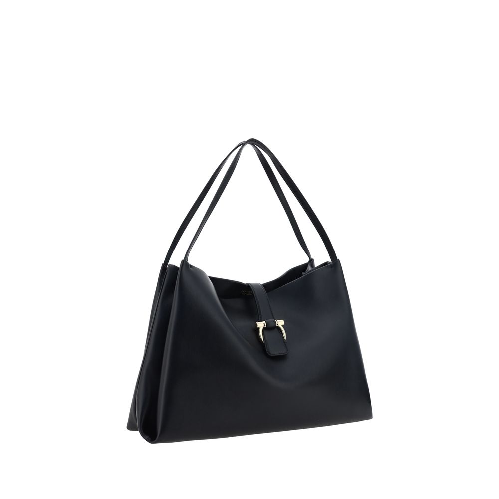 Ferragamo Black Calf Leather Bos Taurus Handbag