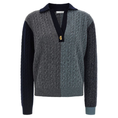 Ferragamo Multicolor Virgin Wool Cardigan