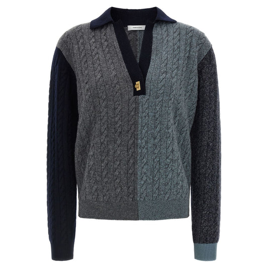 Ferragamo Multicolor Virgin Wool Cardigan