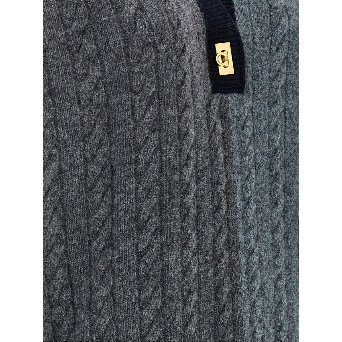 Ferragamo Multicolor Virgin Wool Cardigan