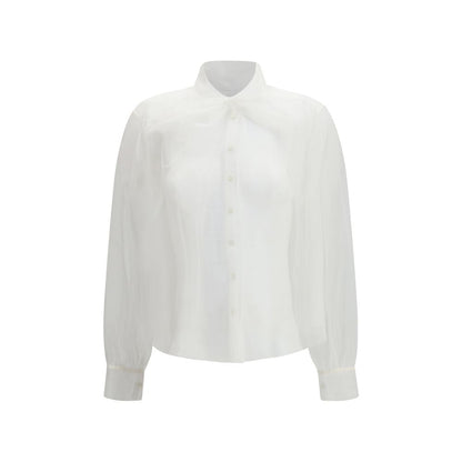 Forte_Forte White Polyester Blouse