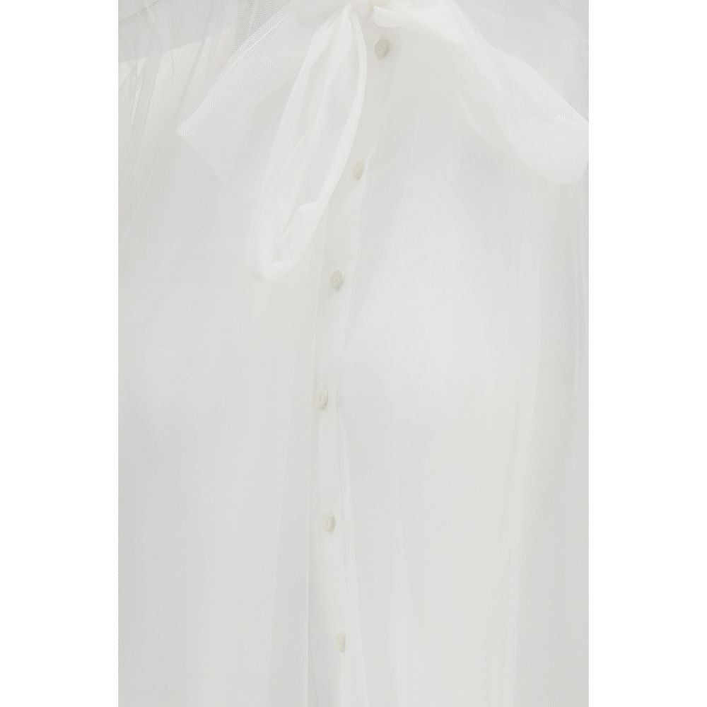 Forte_Forte White Polyester Blouse