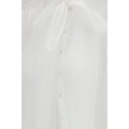 Forte_Forte White Polyester Blouse