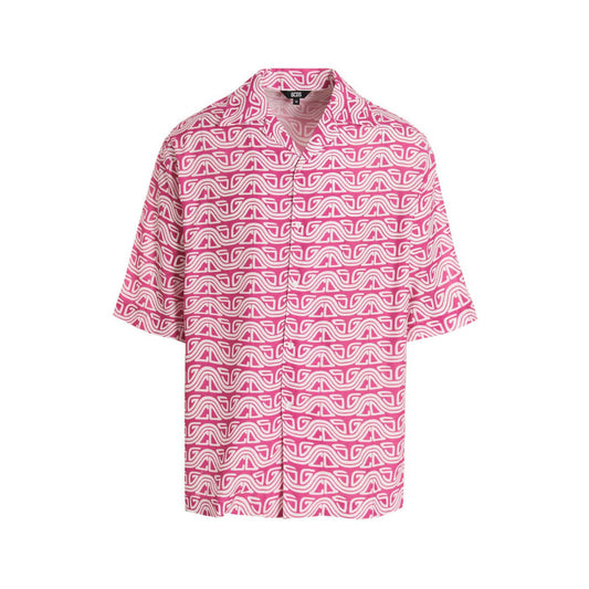 GCDS Fuchsia Viscose Blouse