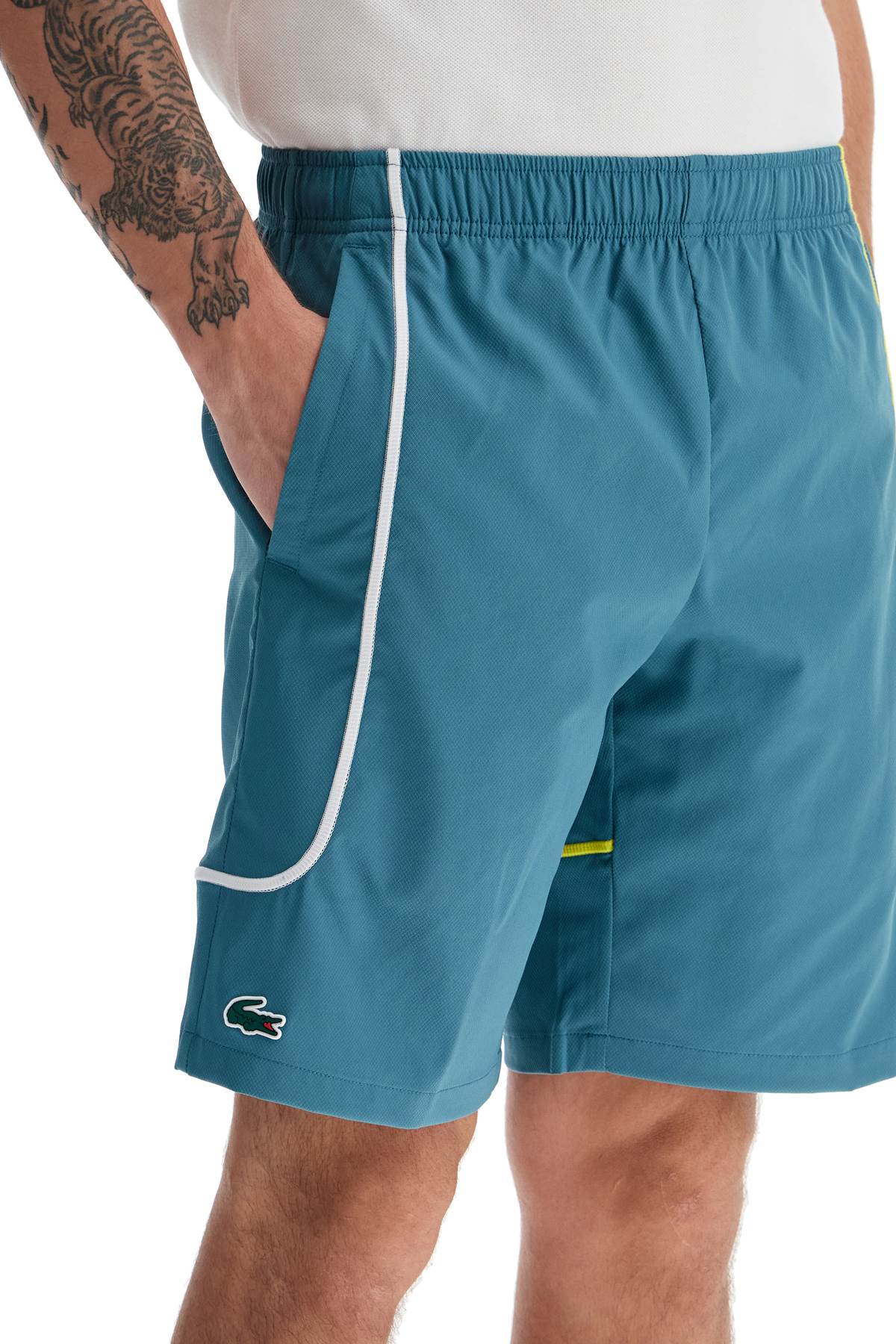 Lacoste sporty bermuda shorts with contrasting stitching Short trousers Lacoste