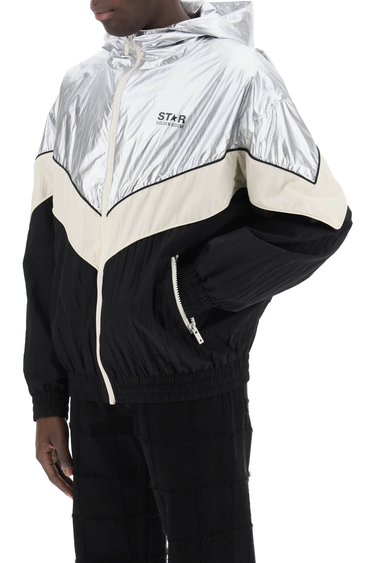 Golden Goose Golden Goose lens patchwork jacket