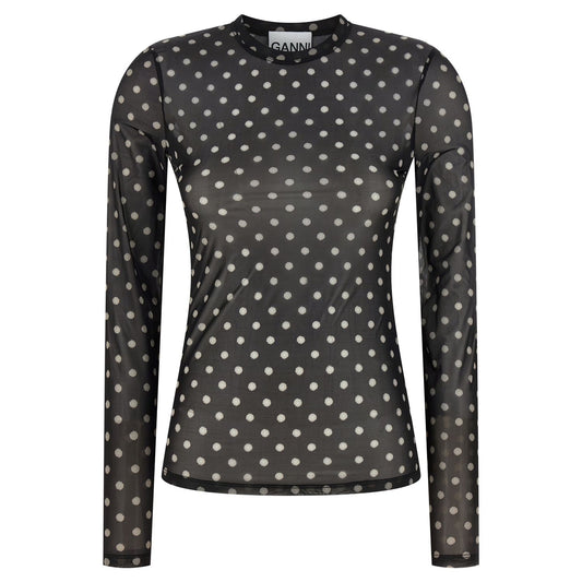 Ganni Black Polyester Sweatshirt