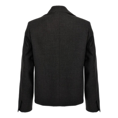 Givenchy Gray Virgin Wool Jacket