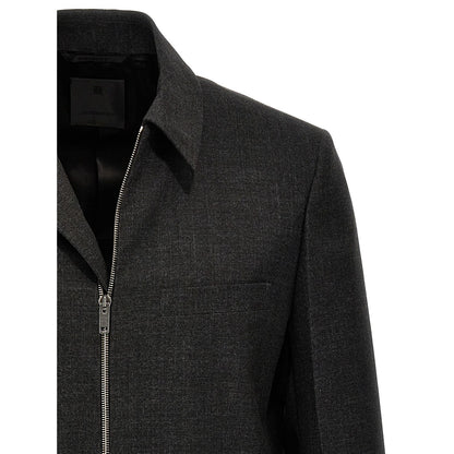 Givenchy Gray Virgin Wool Jacket