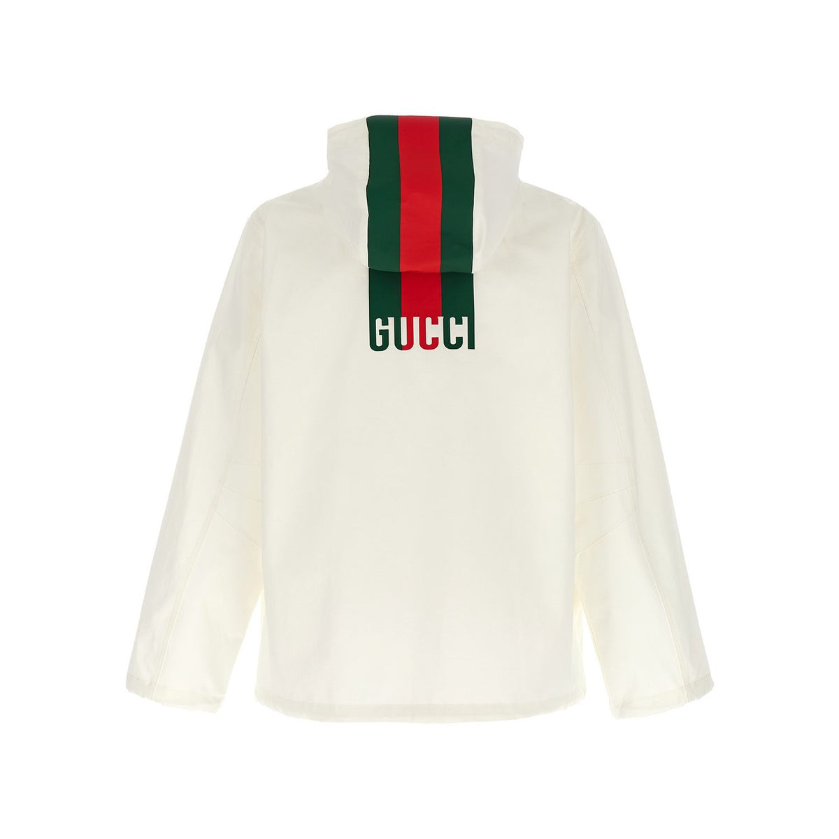Gucci White Cotton Shell Jacket
