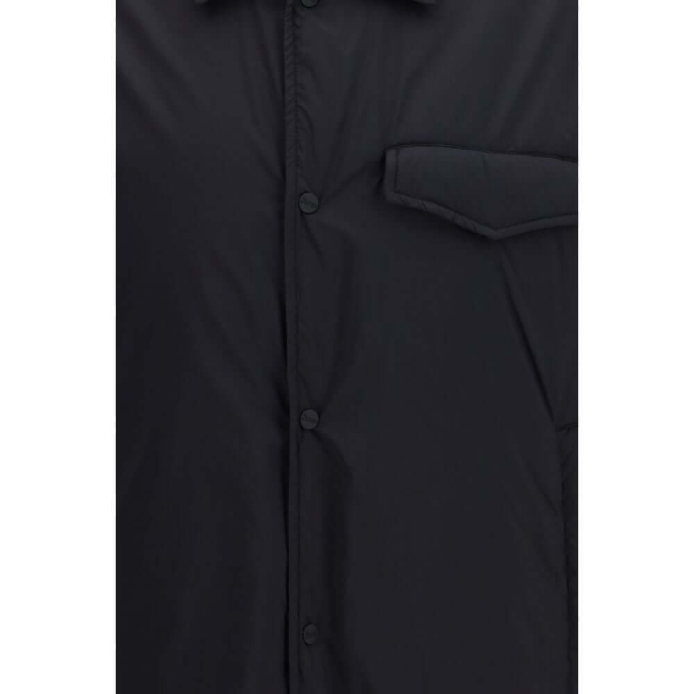 Herno Black Nylon Shell Jacket