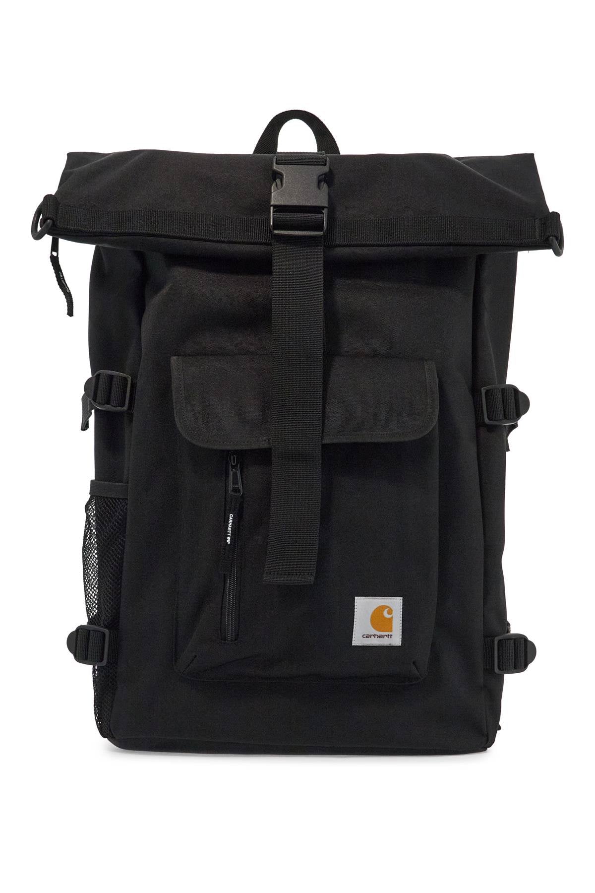 Front view with bag zipped and handles upright.