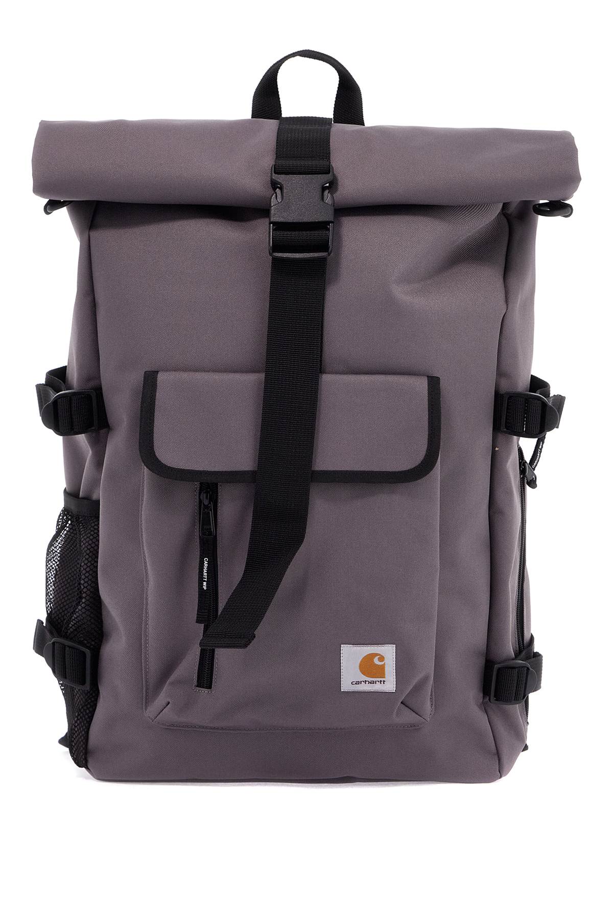 Front view with bag zipped and handles upright.