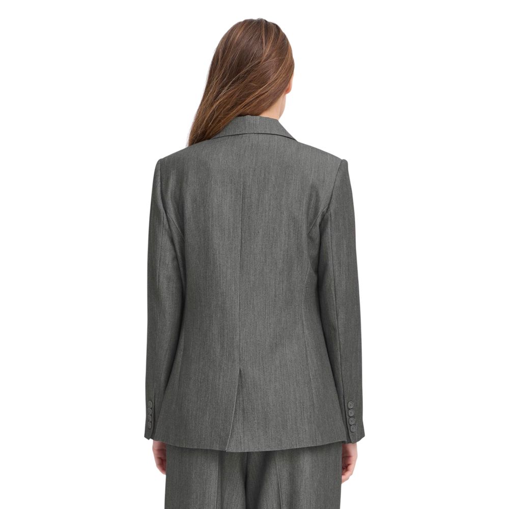 ICHI Gray Polyester Blazer 1728,71956299936,Blazers - Suits & Blazers - Clothing,Clothing,Gray,ICHI,IT36|XXS,IT38|XS,New with tags,Suits & Blazers - Clothing,Women