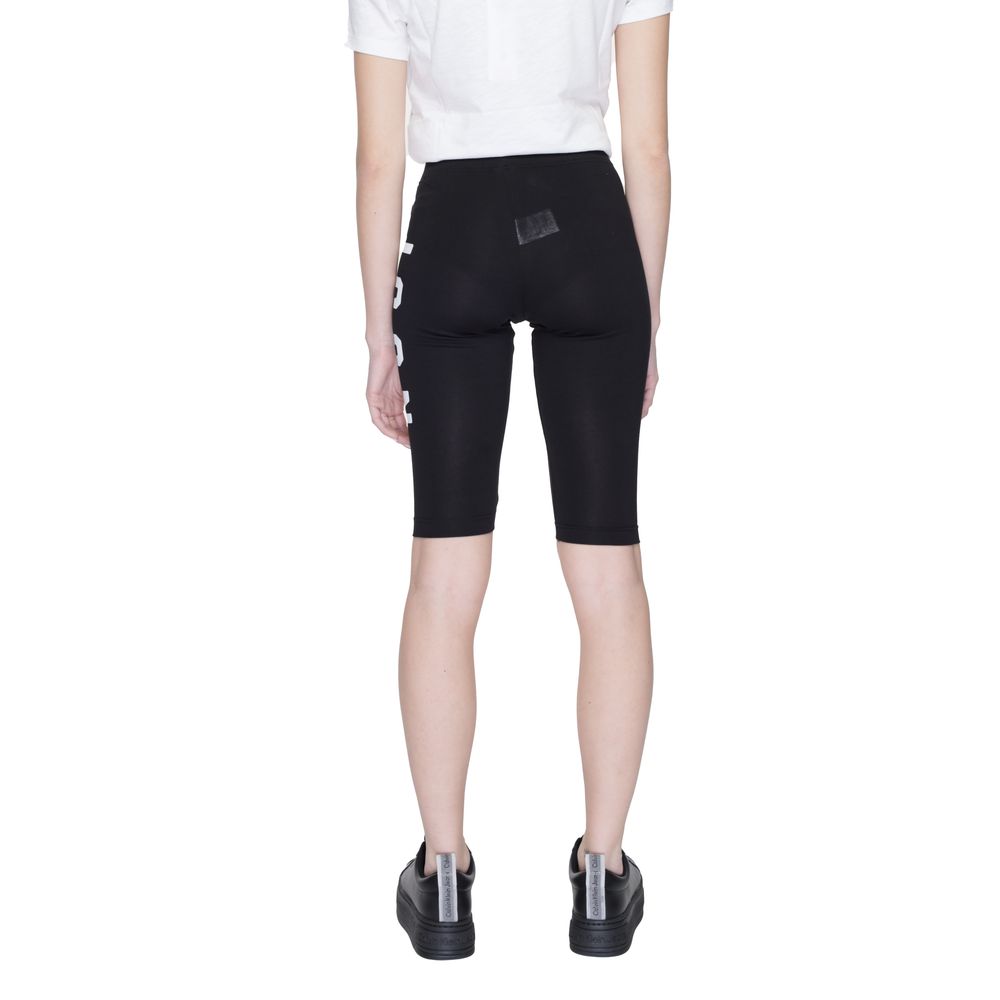Icon Black Cotton Bermuda Shorts