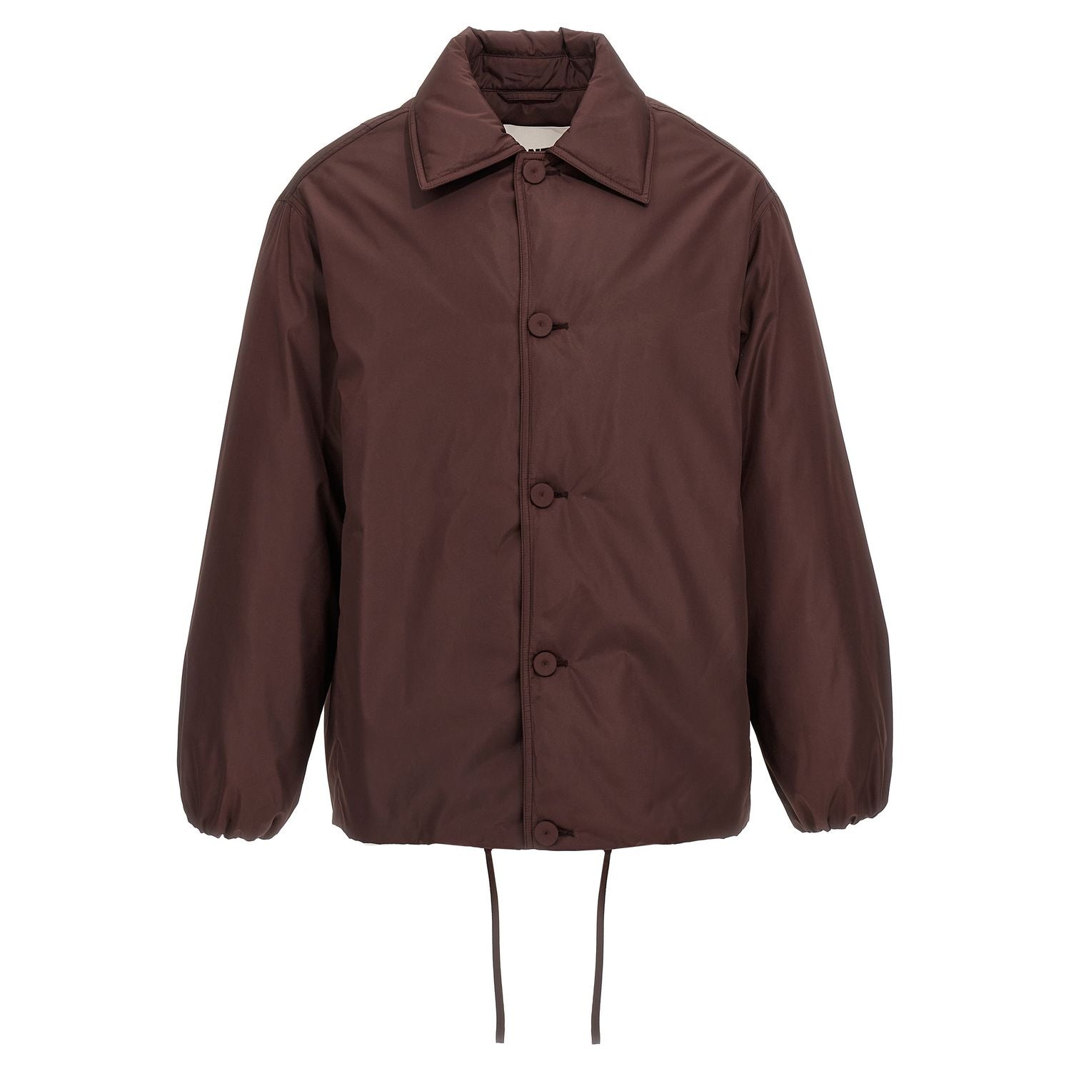 Jil Sander Brown Polyester Full-Length Jacket