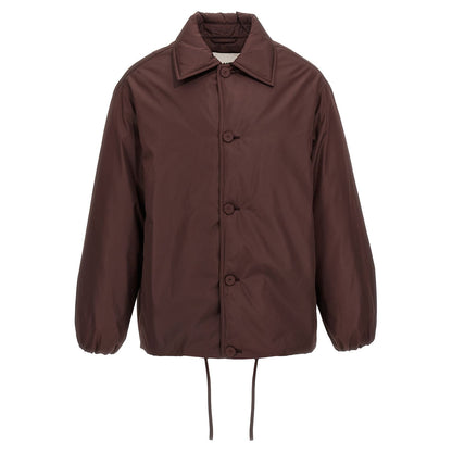 Jil Sander Brown Polyester Full-Length Jacket