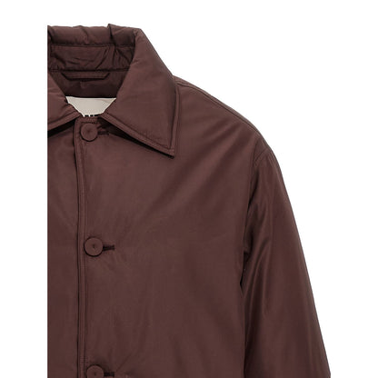 Jil Sander Brown Polyester Full-Length Jacket