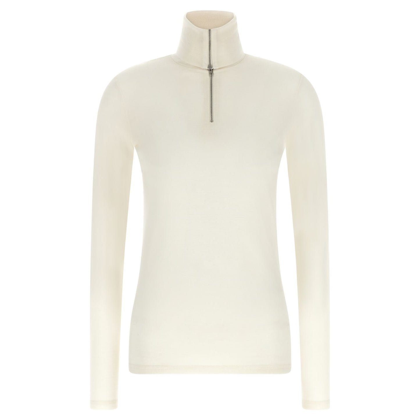 Jil Sander White Polyester Cardigan