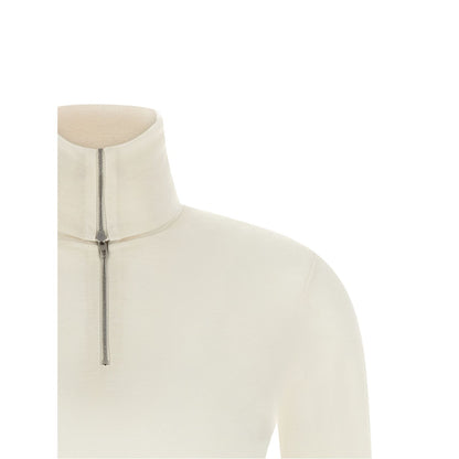 Jil Sander White Polyester Cardigan
