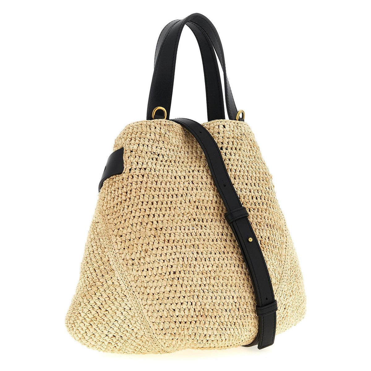 Loewe Beige Raffia Tote Bag