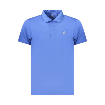 Lotto Blue Polyester Polo Shirt