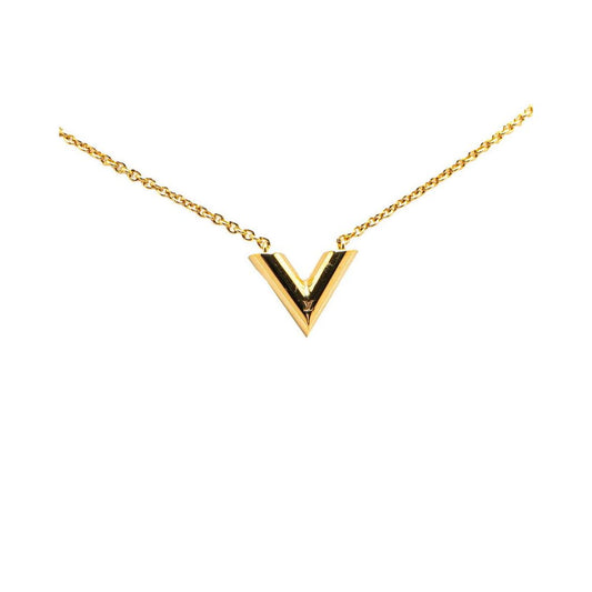 Louis Vuitton Gold Metal Necklace 1728,67400106144,Accessories,Gold,Jewellery - Accessories,Louis Vuitton,Necklaces - Jewellery - Accessories,One Size,Preloved,Women