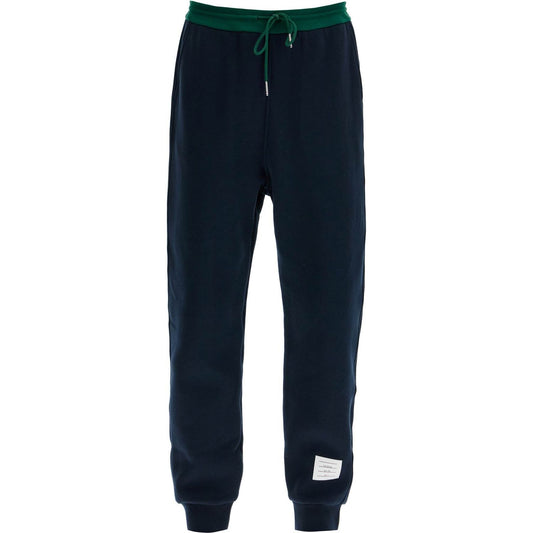 Thom Browne color block fleece joggers for men Trousers Thom Browne