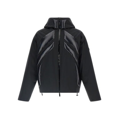 MONCLER GENIUS Black Polyamide Full-Length Jacket
