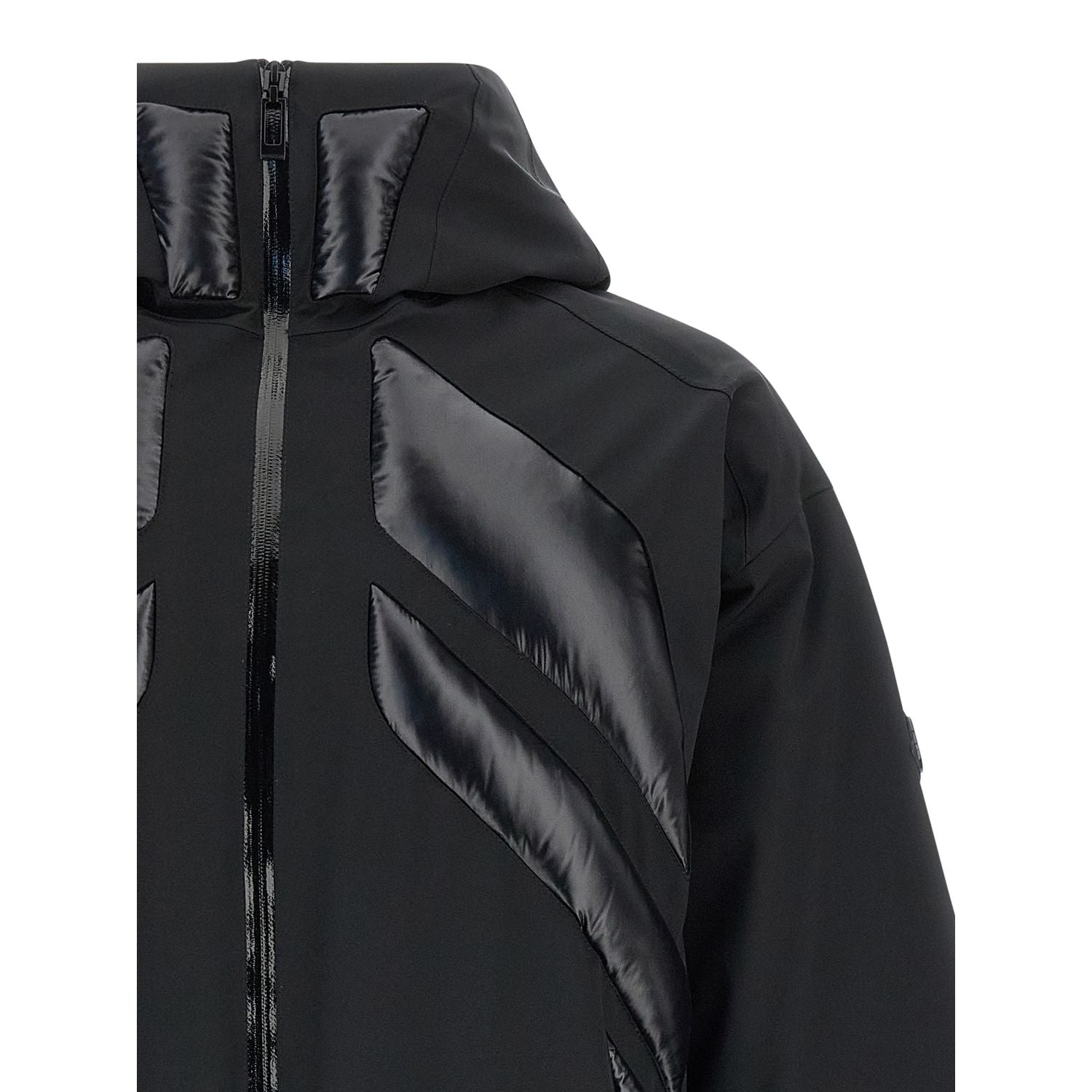 MONCLER GENIUS Black Polyamide Full-Length Jacket