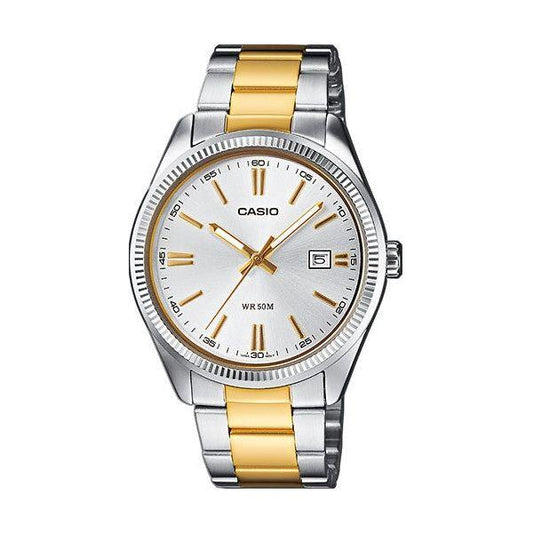 CASIO COLLECTION Mod. DATE - CHAMPAGNE, TWO TONES WATCHES CASIO EU