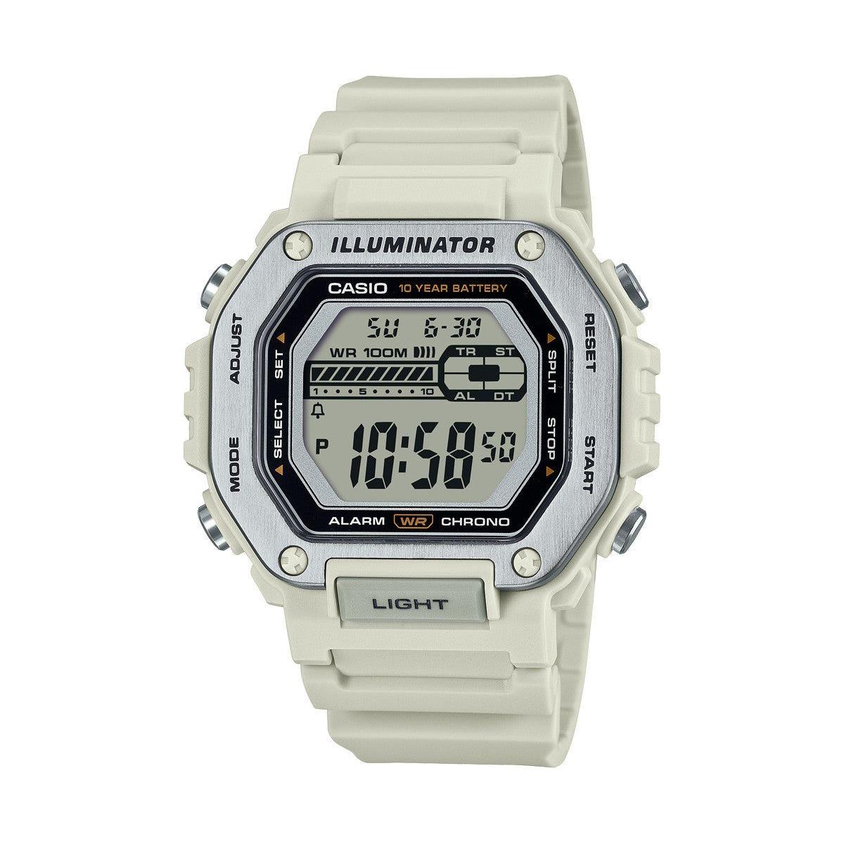 CASIO SPORT Mod. OVERSIZE WHITE- Illuminator 10 Year Battery WATCHES CASIO COLLECTION & VINTAGE