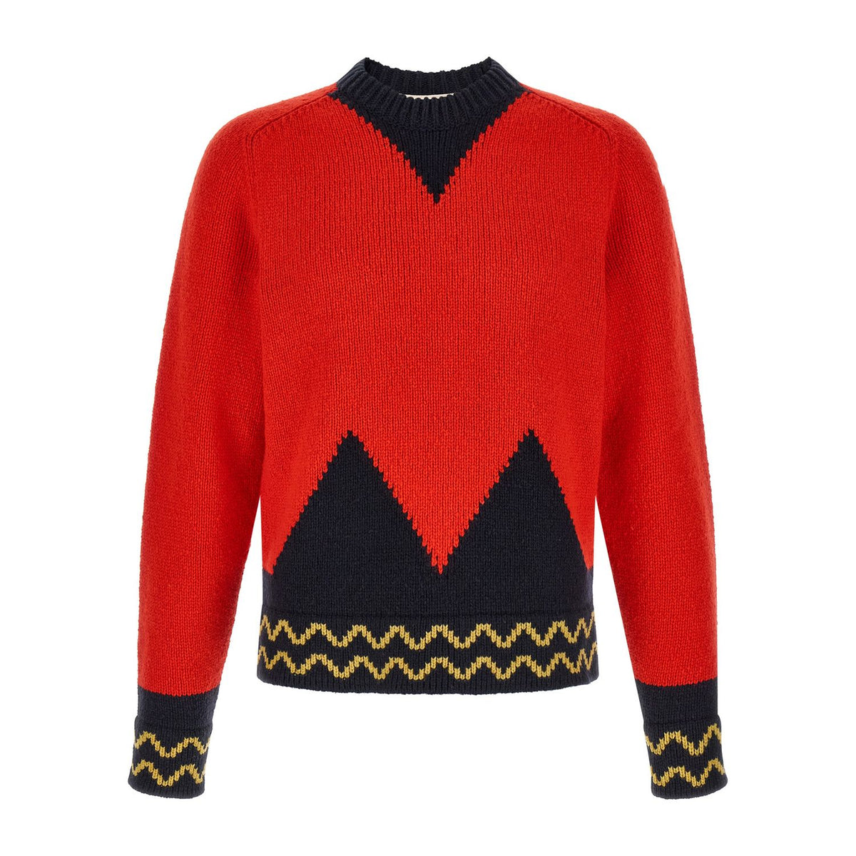 Marni Red Wool Cardigan