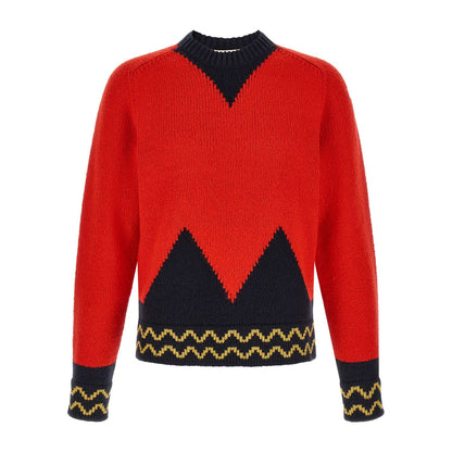 Marni Red Wool Cardigan