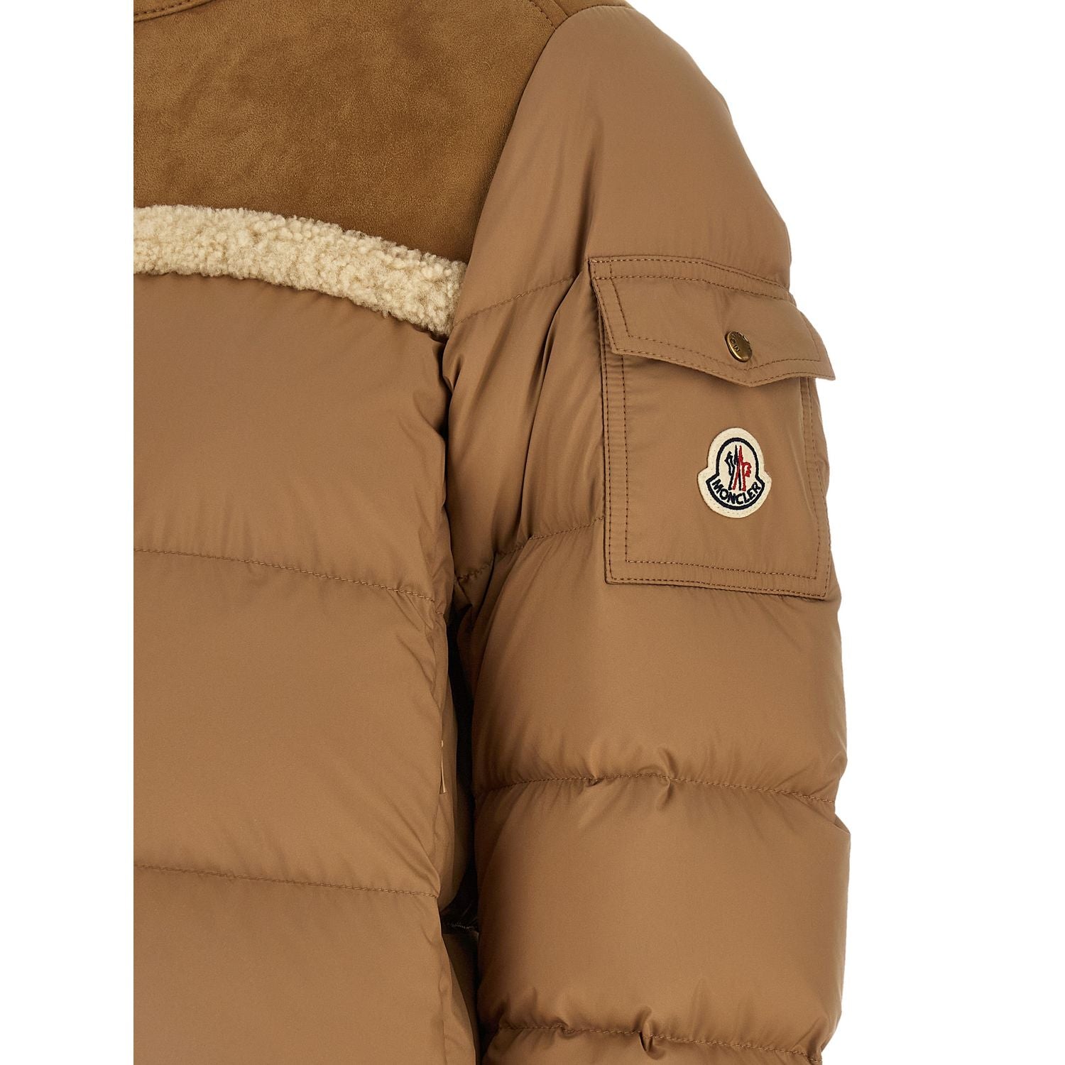 Moncler Beige Polyester Full-Length Jacket