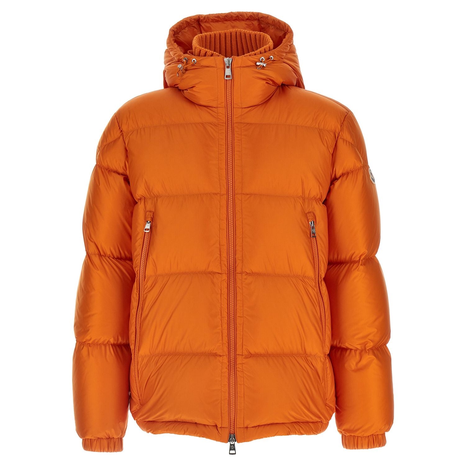 Moncler Orange Polyamide Full-Length Jacket