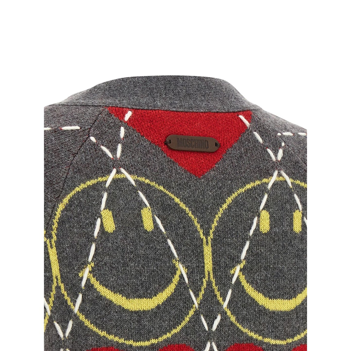 Moschino Multicolor Wool Cardigan