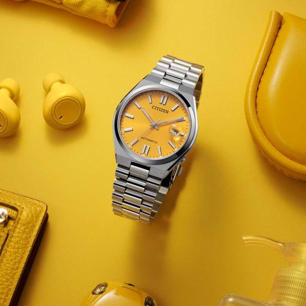 CITIZEN Mod. TSUYOSA Automatic - HONEY YELLOW WATCHES CITIZEN