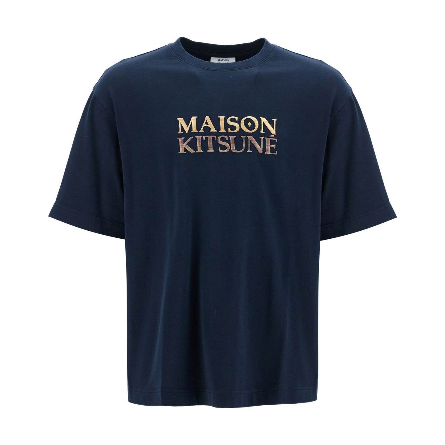 Maison Kitsune oversized t-shirt with gradient logo Topwear Maison Kitsune