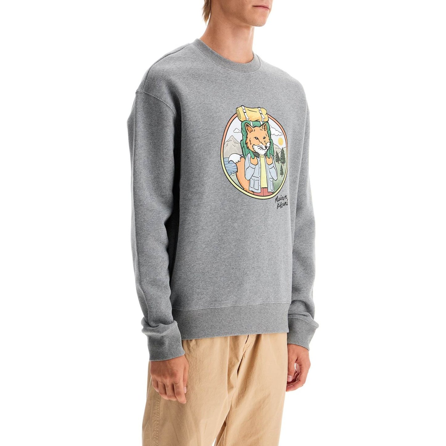 Maison Kitsune 'rambling fox print sweat Topwear Maison Kitsune