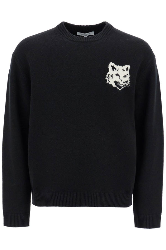 Maison Kitsune fox head wool sweater Knitwear Maison Kitsune