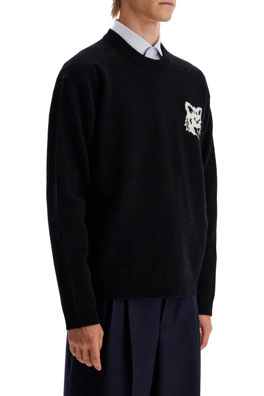 Maison Kitsune fox head wool sweater Knitwear Maison Kitsune