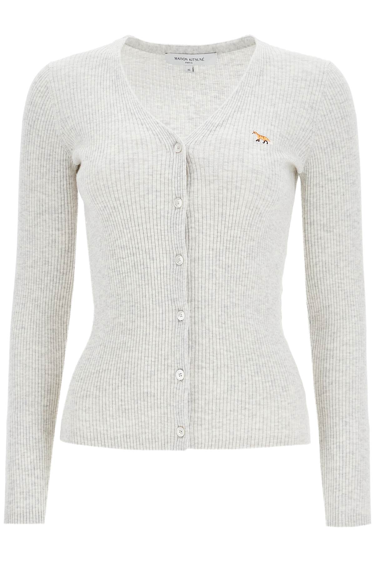 Maison Kitsune slim fit baby fox cardigan for Knitwear Maison Kitsune