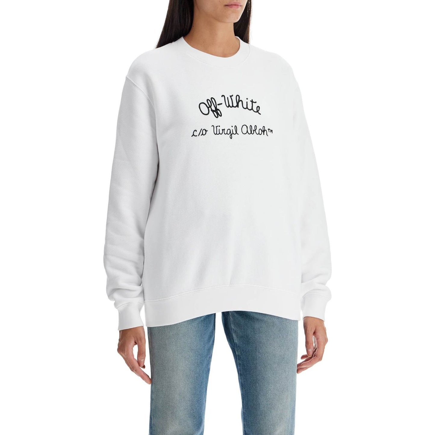 Off-White crewneck sweatshirt with Topwear Off-White