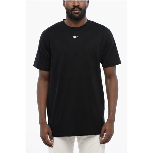 Off-White Black Cotton ARROW Crew-neck T-shirt