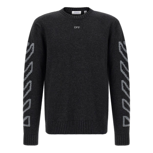 Off-White Gray Wool Cardigan